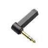 Adam Hall Connectors 7894 90 Winkeladapter 6,3 mm Stereoklinke mnnlich auf weiblich 