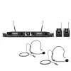 LD Systems U518 BPH 2 Dual - Funkmikrofon System mit 2 x Bodypack und 2 x Headset 