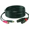 Klotz Kabel 2xRCA / 2xXLRf 6m