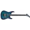 Jackson Pro Series Soloist Sl2p Mah, Mahogany Body With Poplar Burl Top, Ebony Fingerboard, Aqua Shok