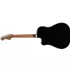 Fender Redondo Player Walnut Fingerboard, Jetty Black Westerngitarre (mit Tonabnehmer)