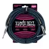 Ernie Ball 6060 Instrumentenkabel 7,62 m, Schwarz/Blau