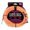 Ernie Ball 6067 Instrumentenkabel 7,62  m, Neonorange