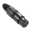 Adam Hall Connectors 7849 XLR Stecker female schwarz 