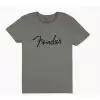 Fender Spaghetti Logo Men′s Tee, Grey, Large