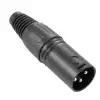 Adam Hall Connectors 7850 XLR Stecker male schwarz 