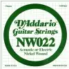 D #8242;Addario NW022 Nickel Wound Einzelsaite