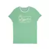 Fender Beer Label Men′s Ringer Tee, Sea Foam Green/White, Medium