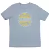 Fender Cali Coastal Yellow Waves Men′s Tee, Blue, Xl