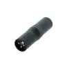 Neutrik NA3MM-B 3-poliger XLR Kabelstecker - 3-poliger XLR Kabelstecker (schwarz beschichtet)