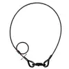 Adam Hall Accessories S 33102 SKB SAVEKING Sicherungsseil 3 mm, 1 m, beidseitig Kausche, schwarz 