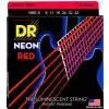 DR NRE-9 NEON Hi-Def Red Set .009-.042