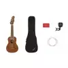 Fender Seaside Soprano Ukulele Pack Walnut Fingerboard Natural 