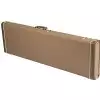 Fender G&G Deluxe Precision Bass Hardshell Case, Brown With Gold Plush Interior