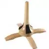 Akmuz wooden trumpet stand, bright brown