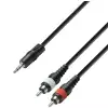 Adam Hall K3 YWCC 0300  Audiokabel  2xRCA / 1x mini TRS 3m