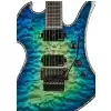 BC Rich Mockingbird Extreme Exotic Floyd Rose Quilted Maple Top Cyan Blue E-Gitarre