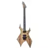 BC Rich Warlock Extreme Exotic Floyd Rose Spalted Maple Top Natural Transparent E-Gitarre