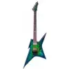 BC Rich Ironbird Extreme Exotic Floyd Rose Burl Top Cyan Blue