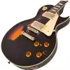 Vintage V100MRBK Icon Distressed Black Over Sunburst E-Gitarre