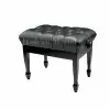 Grenada BC 25 piano bench, gloss black, leather