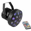 Eurolite LED Mini Z-20 USB Kleiner Derby mit 4 LEDs, RGBW-Farbwechsel und Fernbedienung