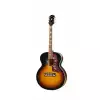 Epiphone J200 Aged Vintage Sunburst Solid Wood Fishman Sonitone Westerngitarre (mit Tonabnehmer)