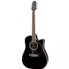 Takamine EF341 SC Gloss Black Westerngitarre (mit Tonabnehmer)