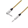 Adam Hall Cables 5 STAR IRP 0600 VINTAGE Instrumentenkabel NEUTRIK 6,3 mm Winkelklinke auf 6,3 mm Klinke 6 m 