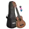 Cascha Mahogany Soprano Set HH2026E Sopran-Ukulele (mit Tonabnehmer)