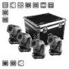  Flash LED  4x Moving Heads 150W 3in1 + case