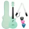Cascha Carbon Fibre Mint Set Konzert-Ukulele