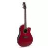 Ovation CS24-RR Celebrity Standard Mid Cutaway Ruby Red Westerngitarre mit Tonabnehmer