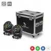 Flash F7100520 2x LED MOVING HEAD 12x40W ZOOM + Case