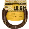Fender Paramount Acoustic Instrument Cable Brown Gitarrenkabel  5,5m