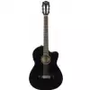 Fender CN-140SCE Nylon Thinline Black Westerngitarre (mit Tonabnehmer) + Koffer