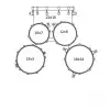Mapex TND5294-FTC-DR Tornado Schlagzeug-Set
