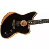 Fender American Acoustasonic Jazzmaster Ebony Fingerboard Black Westerngitarre (mit Tonabnehmer)