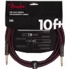 Fender Limited Edition Deluxe Series Tweed Cable, 10′, Oxblood Gitarrenkabel