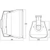 Monacor WALL-08T/SW Lautsprecherset (Paar)