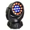 LIGHT4ME ROBO ZOOM WASH 1915 - gowica ruchoma LED WASH z ringami 19x15W RGBW