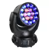 LIGHT4ME ROBO ZOOM WASH 1915 - gowica ruchoma LED WASH z ringami 19x15W RGBW