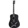 Schecter Robert Smith RS-1000 Busker Gloss Black acoustic guitar