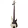 Schecter P-5  Ivory bass guitar