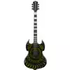 Schecter Wylde Audio Barbarian Grimmest Green Psychic Bullseye  electric guitar