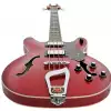 Hagstrom Viking Bass Wild Cherry Transparent bass guitar