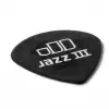 Dunlop 482R Tortex Pitch Black Jazz Plektrum