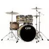 PDP FS Fusion 2206  Natural to Charcoal Burst + hardware, Drumset