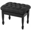 Grenada BC 25 piano bench, gloss black, leather eco