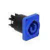 Neutrik NAC3MPA-1 Einbaustecker, Power-In, 3/16′′ Flachsteckzungen, blau